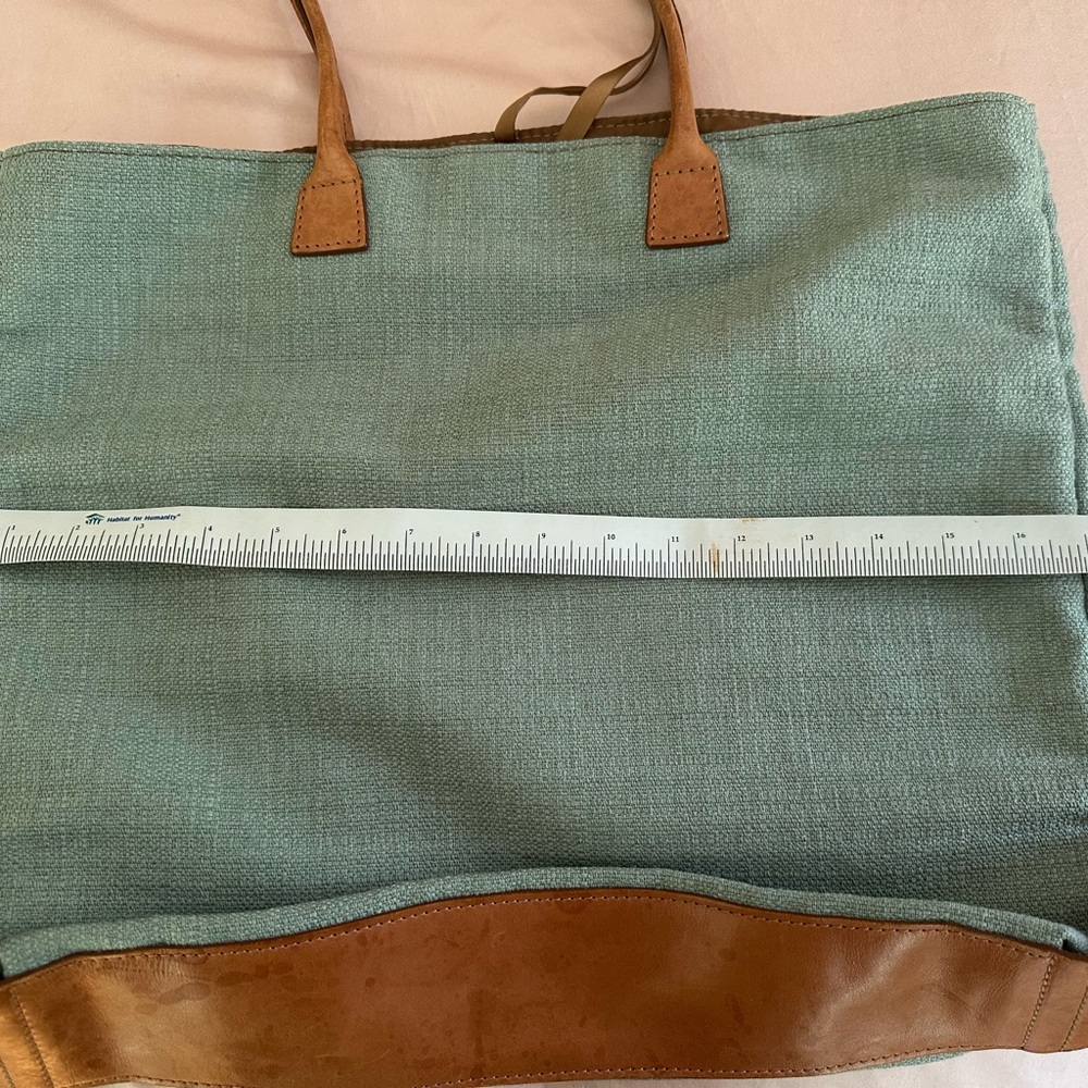 Vintage Hartmann tweed and leather tote bag - Picture 5 of 7